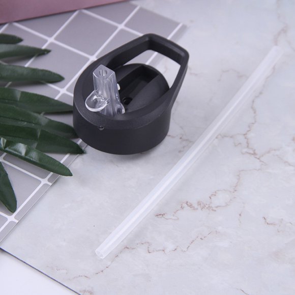 750ml Sports Water Bottle Transparent Straw Cup With Handle Leak-proof Outdoor Hiking Portable Plastic Water Bottle