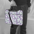thumbnail image 5 of Lsque Lavender Flowers Pattern Laptop Bag – Portable & Slim Single-Shoulder Computer Case with Adjustable Strap, Protective, Lightweight for 13”/14”/15.6” Laptops, 5 of 8