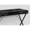 thumbnail image 2 of Monarch Specialties Computer Desk, Home Office, Laptop, Left, Right Set-up, Storage Drawers, 42"l, Work, Metal, Laminate, Black Marble Look, Contemporary, Modern, 2 of 4