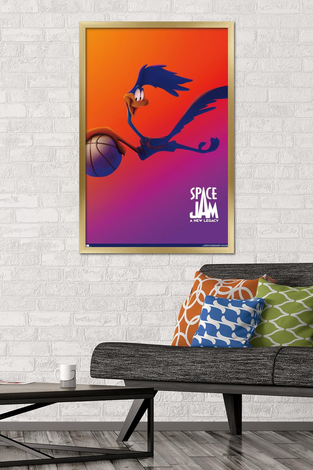 Space Jam: A New Legacy - Road Runner One Sheet Wall Poster, 22.375" x 34", Framed