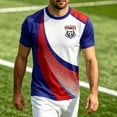 thumbnail image 2 of 2026 France Soccer Jersey Men, French Jersey Soccer Short Sleeve Fan Tee, Football T-Shirt, Plus Size Available, Maillot De France Adult Casual Sports Training Summer Tee for Adult, 2 of 10