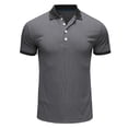 thumbnail image 5 of Cathalem Mens Polo Comfortable Fit Collared Shirt,Black XXXL, 5 of 5