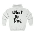 thumbnail image 2 of What Up Doe Greeting Unisex Heavy Full Zip Hoodie Sweatshirt, 2 of 2