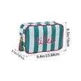 thumbnail image 4 of Mahjong Tile Bag White Striped Embroidered Case for 166 Mahjong Tiles, Festive Game Night Storage Pouch Gift for Mahjong Lovers,green, 4 of 6