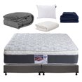 thumbnail image 1 of Colchón King Size Marte + Box + Almohada One + Sábanas Softy + Protector de Colchón + Edredón, 1 of 11