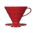 thumbnail image 1 of Hario V60 - Goteador de café de plástico, tamaño 02, rojo, 1 of 5