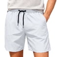 thumbnail image 2 of FRSASU Men's Swim Trunks with Mesh Lining Beach Bathing Suits Outdoor Sports Quick Dry Swimming Trunks with Pockets White, 2 of 9