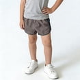 thumbnail image 2 of Boys Kids Cotton Casual Shorts Elastic Waistband Breathable Play Shorts for Kids 1-7 Years Gray,Size 3 T, 2 of 9