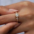 thumbnail image 5 of Sparkling 1ct D Color VVS1 Moissanite Engagement Gold Plated Rings for Women-925 Sterling Silver Wedding Band Jewelry Gift, 5 of 7