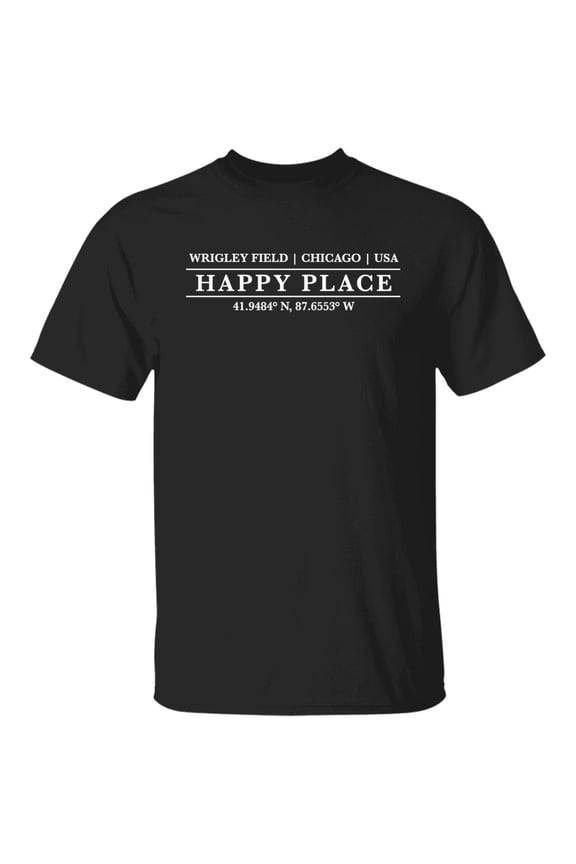 Wrigley Field Happy Place T-Shirt