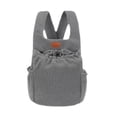 thumbnail image 1 of Mochila transportadora para mascotas, transportadora para perros pequeños, suministro portátil único para mascotas, paquete frontal para perros, bolsa gris, 1 of 8