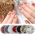 thumbnail image 2 of 1Mm Mini Loving Heart Shape Glitter Powder Nail Charm Gold & Sier Powder M8, 2 of 8