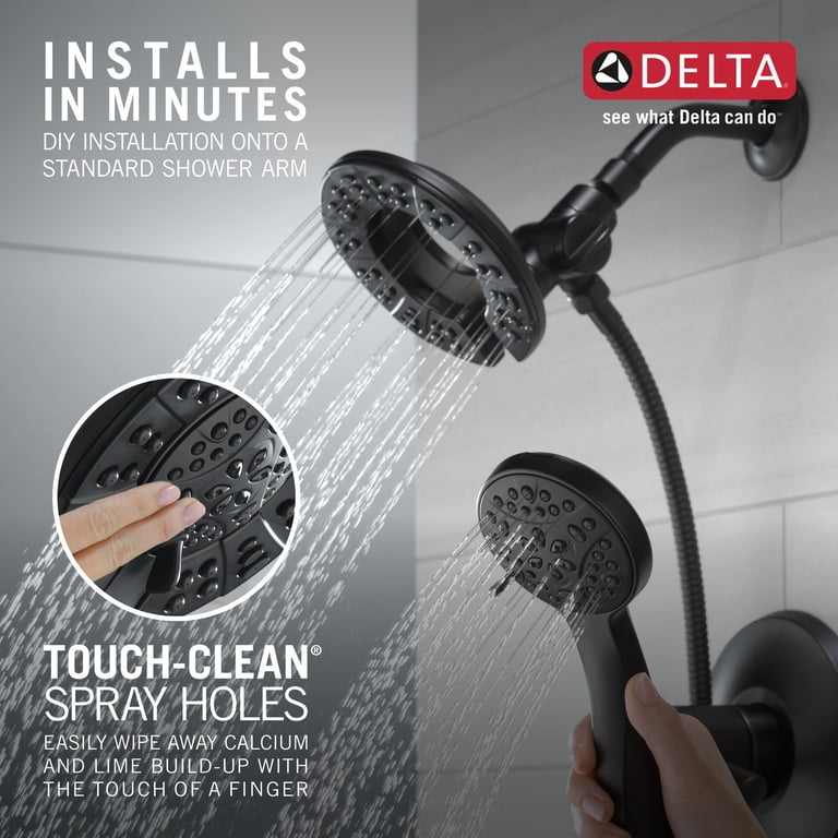 Delta, In2ition Showerhead, 1.75 GPM, 4-Setting, Matte Black