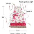 thumbnail image 6 of Wrapables Mother and Daughter Ruffles and Roses Apron for Baking, Cooking & Crafts, Mommy & Me Set, 6 of 8