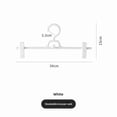 thumbnail image 1 of Lot de 5 Cintres Blancs Multifonctions pour Garde-Robe pour Pantalons, Chaussettes et sous-Vêtements - Solution de Rangement Domestique Gain de Place et Durable avec Installation et Nettoyage Faciles, 1 of 6