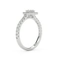 thumbnail image 6 of AFFY Teardrop Half Eternity Halo Solitaire Engagement Rings for Women, 1.00 Carat (ctw) Pear And Round Cut Lab Grown Diamond Ring In 10K Solid White Gold F-G, VS-SI Quality Ring-8.5, 6 of 6