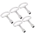 thumbnail image 1 of Llave de Gabinete Eléctrico, Llave de Seguridad de Caja de Medidor de Agua Cuadrada de Aleación de Zinc de 8mm 5Pcs, 1 of 4