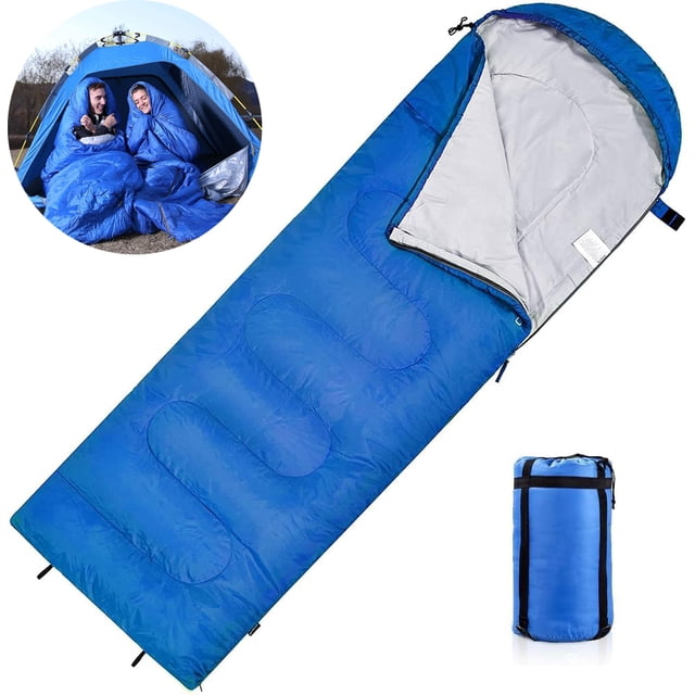 Sleeping Bag, 3-4 Seasons Sleeping Bag Camping, Small Pack Size, Warm Blanket Sleeping Bag