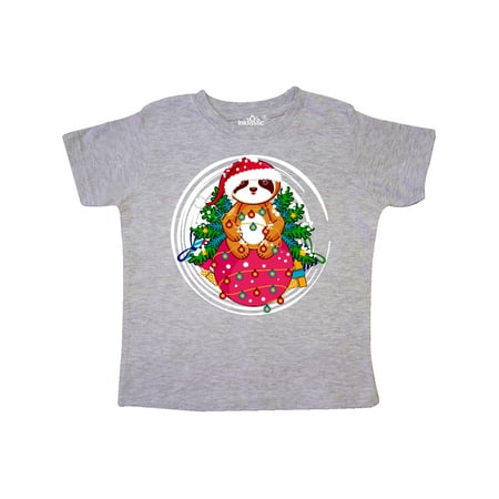 

Inktastic Christmas Sloth Gift Toddler Boy or Toddler Girl T-Shirt