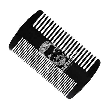 Professional Beard Comb With Smooth Teeth Men’s Grooming Essential Credit Card Sized Stainless Steel Styling Tool
