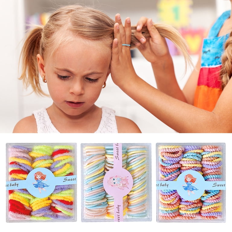 100pcs Colorful Rubber Bands - Thin Elastic Hair Ties for  display picture 1