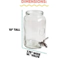thumbnail image 5 of Craft A Brew Kombucha Brewing Jar with Valve, Cloth Cover, Pour Spout, Volume Markers, Mess-Free Bottling, 5 of 8