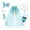 Sky Blue, variant on FASHOFT Summer Outfits Set For Girls Party With Star Wand Glitter Headband Jewelry Cape For Birthday Dress Up Cloak Girl Clothing Sets Blue