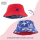 thumbnail image 2 of Addie & Tate Sombrero de pescador reversible rojo unisex para niños de 3 a 6 años Addie y Tate Sombrero de copa, 2 of 6