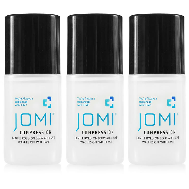 Jomi Compression Roll on Body Adhesive, Sweat Resistant, Washes Off with Ease 2 Ounces (Single)