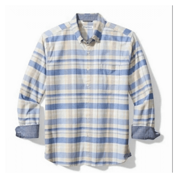 Tommy Bahama ST324668 Mumbai Madras Shirt Dockside Blue M