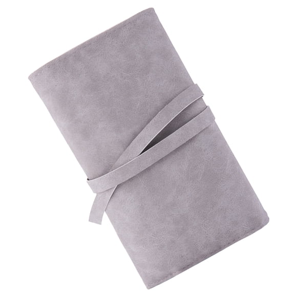 unbranded Estuche Plegable Gris Para Brochas De Maquillaje Con Duradero Y Almacenamiento Multifuncional