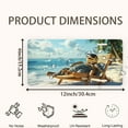thumbnail image 2 of Relaxing Turtle on Beach Funny Personalized License Plate Rust-proof Stainless Steel Metal License Plate Suitable For Men And Women 12.2" x 6.2", 2 of 7