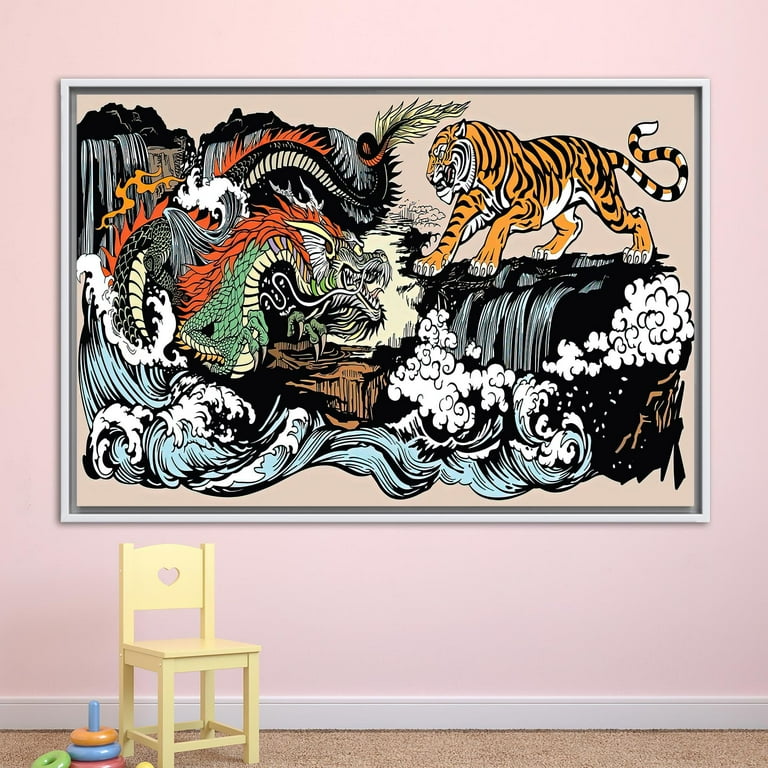 原画/抽象画/モダンアート/インテリア/アクリル画 OLD TIGER(虎波) 原画/抽象画/モダンアート/インテリア/アクリル画 OLD TIGER(虎