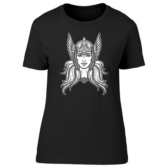 Beautiful Young Woman Valkyrie T-Shirt Women -Image by Shutterstock, Female Small