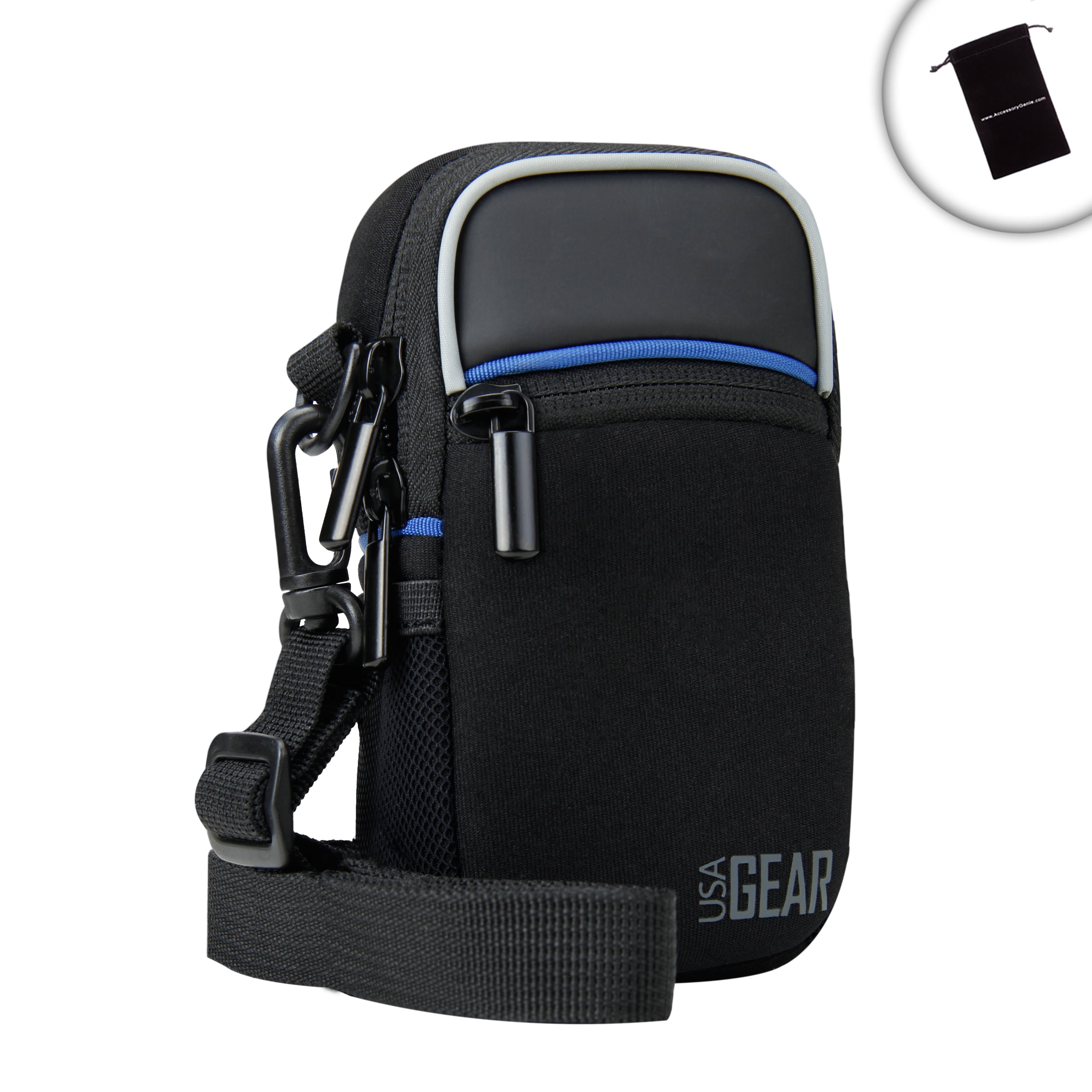 USA GEAR Compact Camera Carrying Bag with Neoprene Cushion USA GEAR Compact Camera Carrying Bag with Neoprene Cushion
