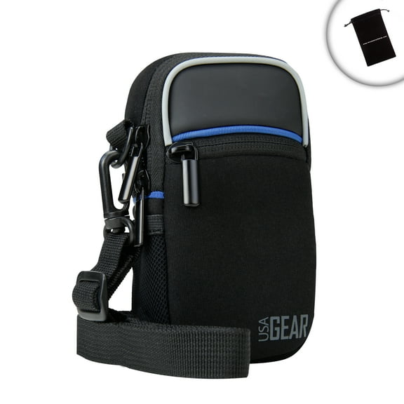 Ultra Compact Camera Bag by USA Gear with Rain Cover and Accessory Pockets