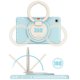 thumbnail image 4 of Case de tableta para Galaxy Tab A7 Lite 8.7 '', cubierta protectora a prueba de golpes de servicio pesado con soporte giratorio de 360 Ikkle Tab A7 lite 8.7 2021, 4 of 10