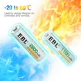 thumbnail image 7 of EBL Rechargeable AA Batteries 2800mAh + AAA Rechargeable Batteries 1100mAh (4 Pack), Batteries Combo Pack of 8, 7 of 7