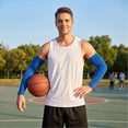 thumbnail image 4 of BRANROY Arm Sleeves for Men UV Protection with Mosquito Repellent - Compression Sleeves for Arms, UPF50+ Sun Protection Sleeves for Outdoor Cycling Golf Baseball Running,Royal Blue, 4 of 7