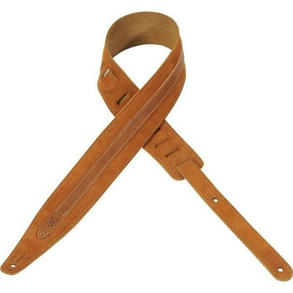 Levy's MS317BLA 2.5" Hand-brushed Suede Guitar Strap, Honey
