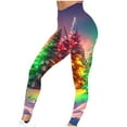 thumbnail image 4 of Buigttklop Christmas Leggings for Women Xmas Funny 3D Graphic High Waisted Yoga Pants Ankle Length Holiday Stretchy Tights, 4 of 6