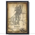 thumbnail image 2 of Everett Vintage Map Prints Canvas, Washington Map Art Canvas, Canvas, Everett Map City style vintage Canvas , Canvas Wall Art, Street Map Artwork Canvas, 2 of 6