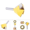 thumbnail image 3 of Polygon Router Bit, 8mm Shank Classic Linear Decorative Polygonal Tenoning Knife Woodworking Milling Jigsaw Knife, Arbor Type Milling Cutters, 3 of 8