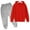 Red, variant on CCRFTGI Girls Sweat Suit 2 Piece Athletic Outfits Causal Long Sleeve Sweatsuit Fall Fashion Solid Color Hoodies and Jogger Sweatpants Black 7-8Y