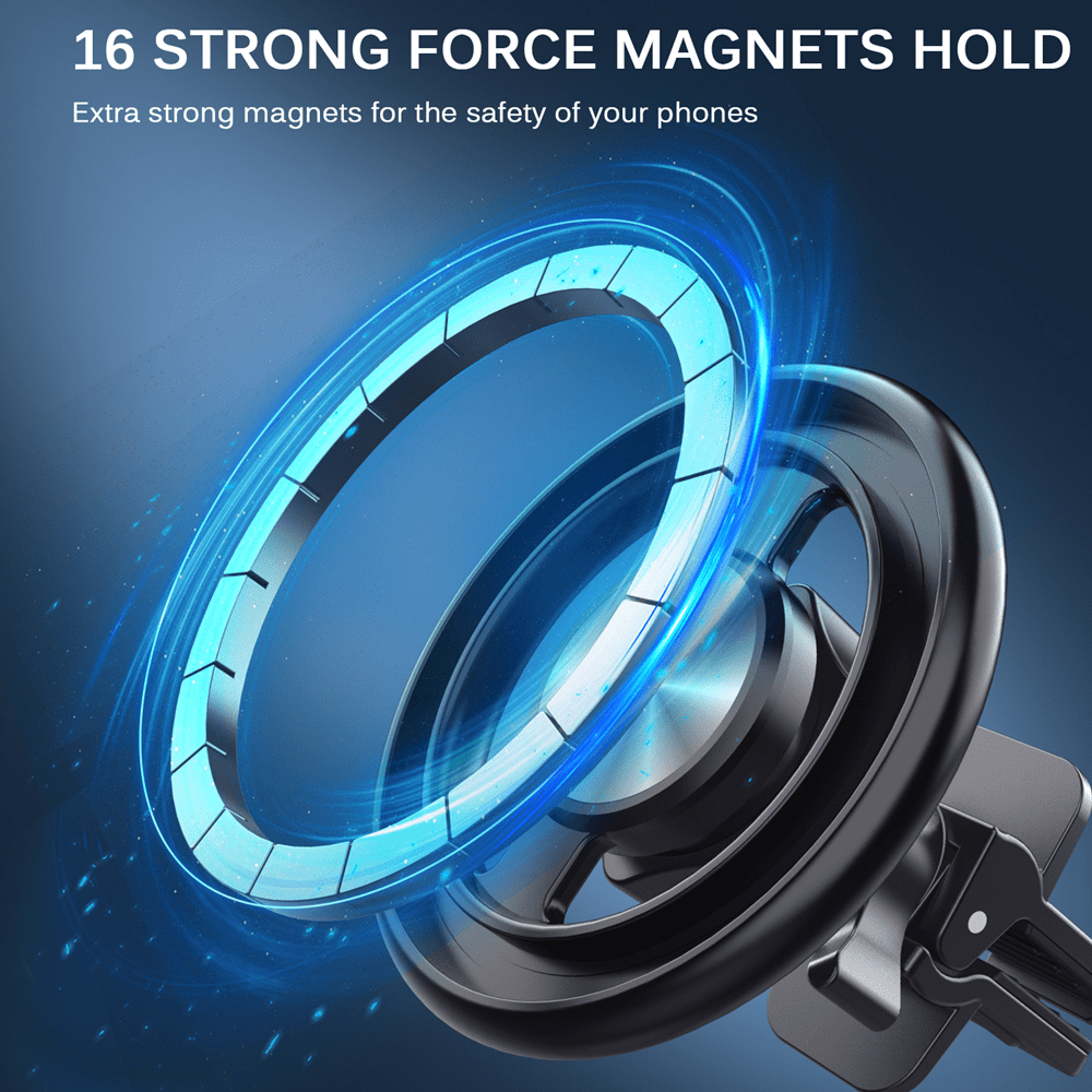RIWPKFH For MagSafe Car Mount New Magnetic Phone Holder Universal Stand Air Vent Mobile Phone Clip GPS Bracket For iPhone 14/13/12ProMax