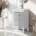 thumbnail image 4 of Vanity Art 20" Bathroom Vanity Cabinet with Ceramic Undermount Sink, Freestanding Storage Cabinet with Ceramic Top, and Removable Shelve, 4 of 6