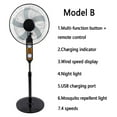 Pedestal Fan, Oscillating Solar Fans/Floor Fans/Camping Fans