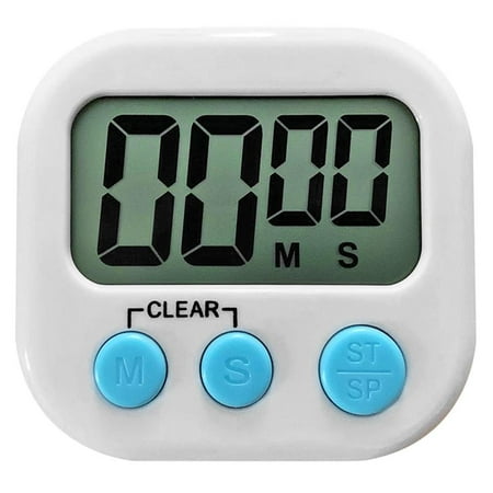 

Smrinog 5pcs LCD Digital Timer Magnetic Kitchen Countdown Alarm Clock(White)
