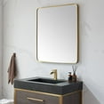 thumbnail image 6 of Vinnova 803232-MIR-BG 32 x 36 in. Mutriku Rectangle Metal Wall Mirror, Brushed Gold, 6 of 8