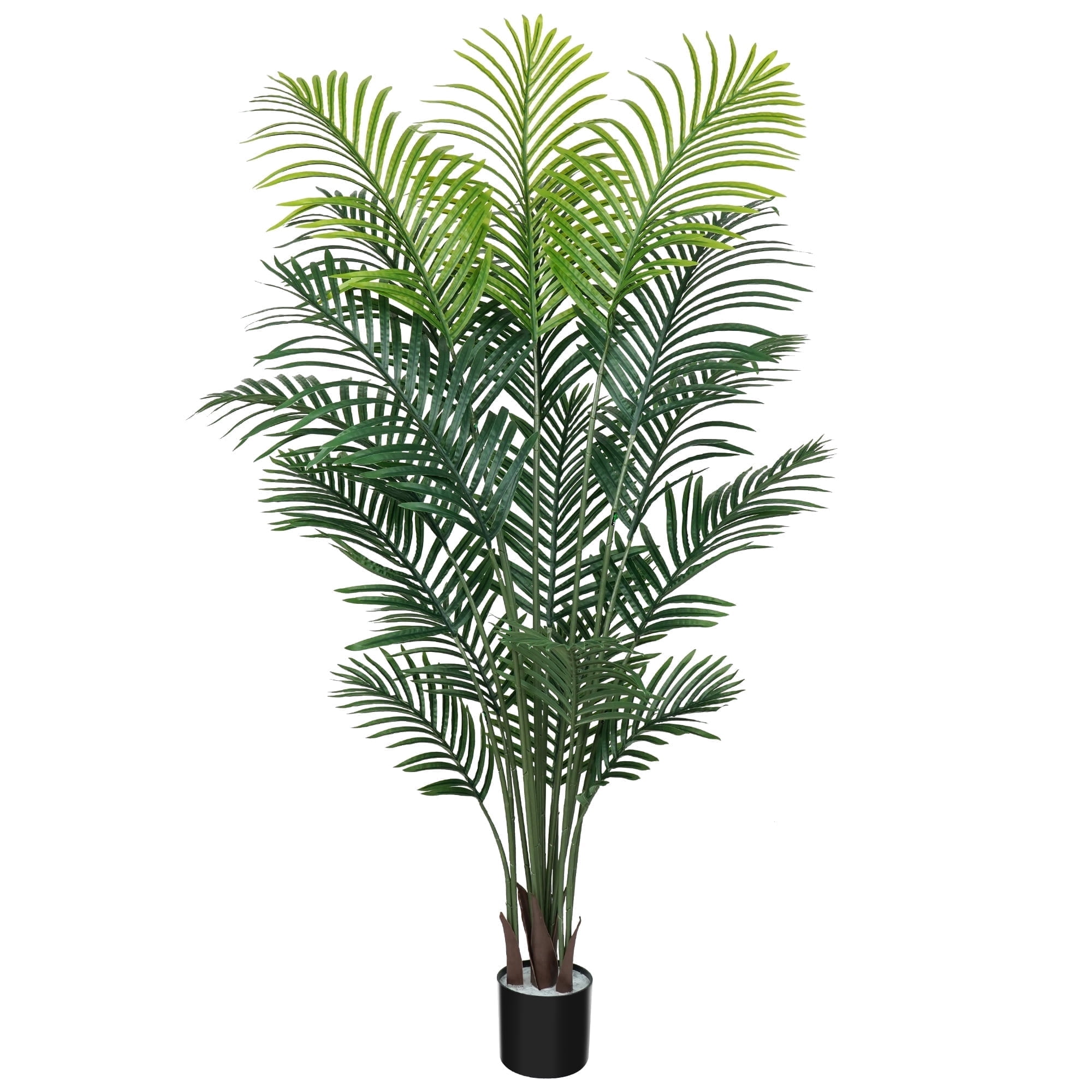 OLIVIVI Artificial Palm Tree 5FT Tall Faux Silk Plant for Home Office Decor Indoor Outdoor Fake Lifelike Potted Plant with Wood Branches 1 pack